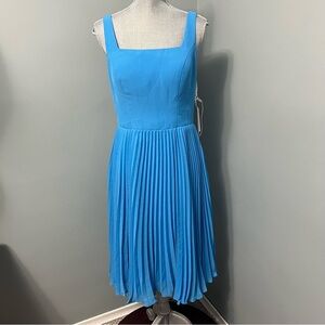 JJ’s HOUSE Elegant Blue Pleated Dress size 8 wedding special occasion prom